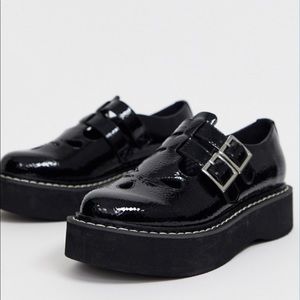 ASOS DESIGN Chunky Mary Jane Shoes Black